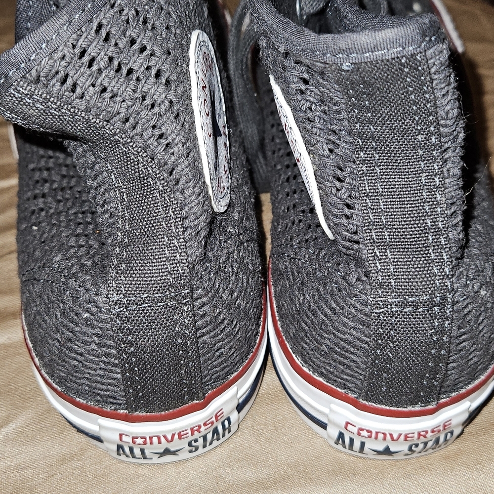 Converse Women's Chuck Taylor All Star Hi Top Crochet Shoes Size 8 Gray 551539F - Picture 5 of 9